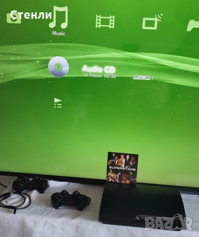 PlayStation 3 Slim CECH-3004B (320GB) + 2 джойстика, снимка 11 - PlayStation конзоли - 54155316