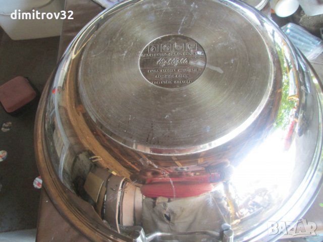 Хромникелова тава с капак, снимка 3 - Съдове за готвене - 29849965