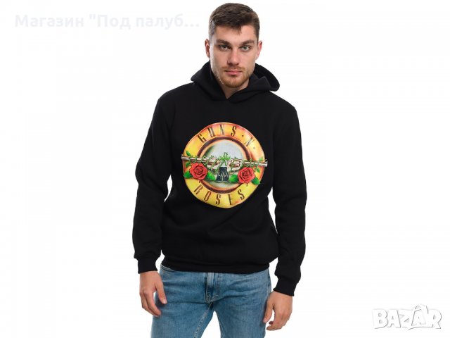 Нов мъжки суичър с логото на музикалната група GUNS N'ROSES, снимка 13 - Суичъри - 27532429