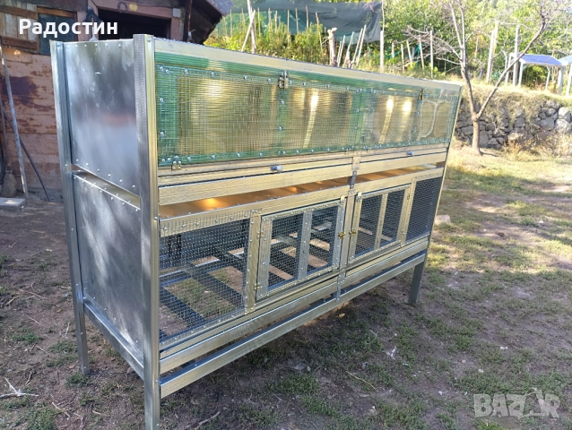 Двуетажна клетка с брудер , снимка 2 - За птици - 52207956