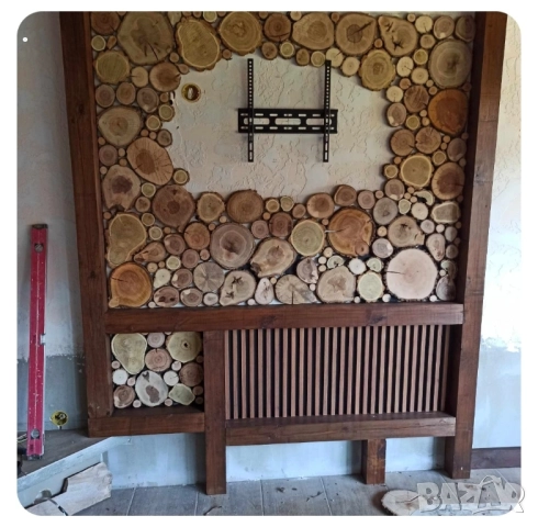 Пана от дървени шайби, снимка 7 - Декорация за дома - 39710152