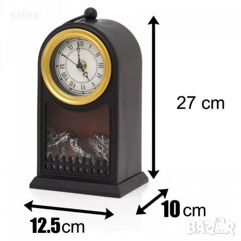 LED камина с ефект пламък и  винтидж часовник , снимка 2 - Декорация за дома - 38050565