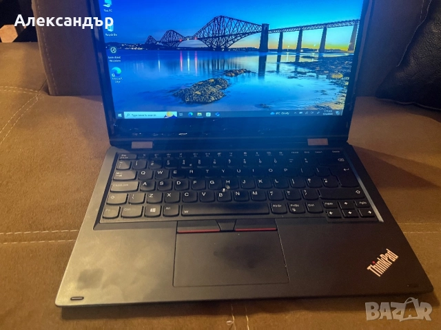 Lenovo L390 Yoga - Intel i7 8565U, 8GB DDR4, 256GB nvme, пукнат тъч, снимка 2 - Лаптопи за работа - 52650514