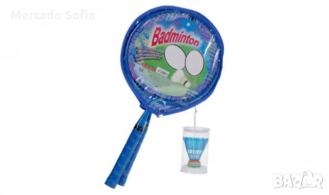 Детски ракети Badmington сини + топка, снимка 2 - Игри и пъзели - 31581030