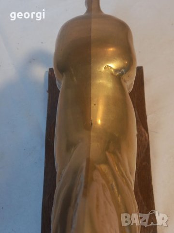 Бронзова статуетка кон, снимка 4 - Статуетки - 38264364