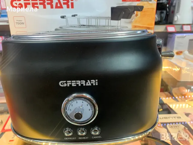  Тостер G3Ferrari G10134BK Черен 750 W, снимка 4 - Тостери - 49398412