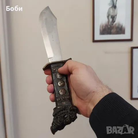 Стар Рядък Колекционерски Ловен Нож 1300г. България, снимка 8 - Колекции - 49222013