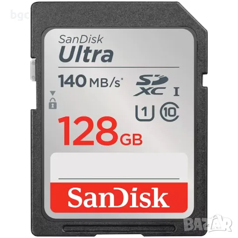 НОВА Карта памет SanDisk SD Ultra, SDXC, 128GB, 140MB/s 