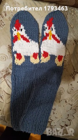 ръчно плетени дамски чорапи размер 34, снимка 1