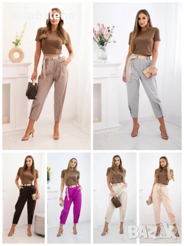 Дамски панталон Punto със закопчаване на крачолите, 16цвята