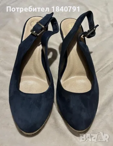 Сандали на платформа DUNE – тъмно сини, №40