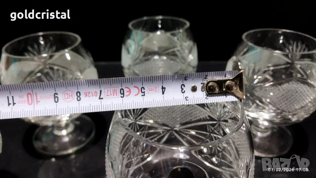 кристални чаши , снимка 4 - Антикварни и старинни предмети - 53308229