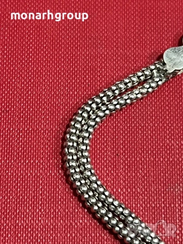 Сребърна гривна, снимка 3 - Гривни - 54060961