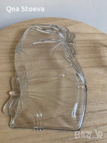 Комплект - 6 бр стъклени купички за ядки и 4 бр стъклени плата, снимка 12 - Други - 37762966