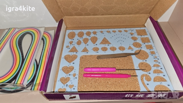 КОМПЛЕКТ ЗА КВИЛИНГ -  „Направи си сам“ - произведения на изкуството върху хартия, снимка 7 - Други - 52516122