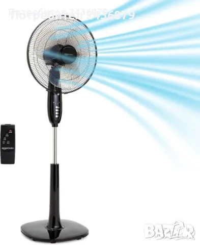 Продавам нов вентилатор 60W с дистанционно Amazon Basics