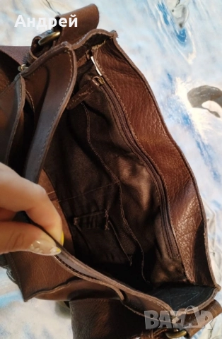 Чанта естествена кожа с косъм, снимка 2 - Чанти - 52120694