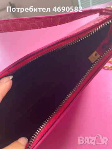 Розова чанта от еко кожа, снимка 4 - Чанти - 53046403