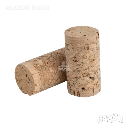 Коркови тапи 44 х 23,5 мм. с двоен диск от натурален корк