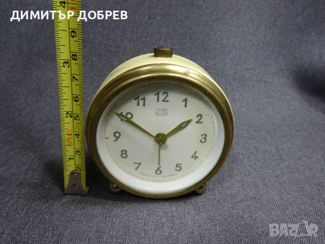 СТАР РЕТРО СОЦ МЕХАНИЧЕН ЧАСОВНИК БУДИЛНИК UMF RUHLA DDR, снимка 7 - Антикварни и старинни предмети - 54113508