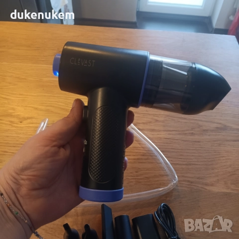 Електрическа прахосмукачка с компресиран въздух 3-в-1 – безжична, 3 скорости, LED светлина, снимка 11 - Прахосмукачки - 52748140