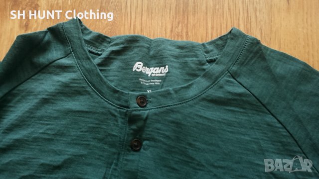 Bergans of NORWAY LYSEBU WOOL HENLEY 70% Merino Wool 30% Lyocell размер XL Термо блуза - 173, снимка 4 - Блузи - 39581454