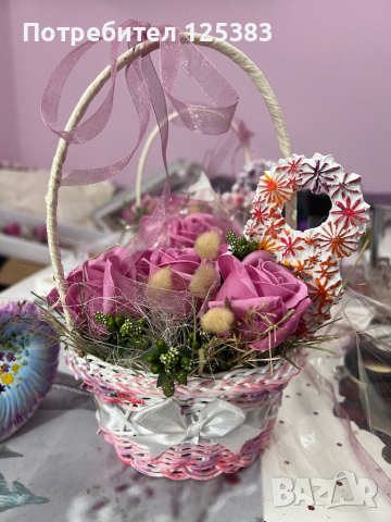 Кашпи със сапунени ароматни рози, снимка 7 - Подаръци за жени - 44308109