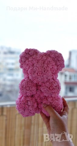 Мече от вечни рози 25см , снимка 1
