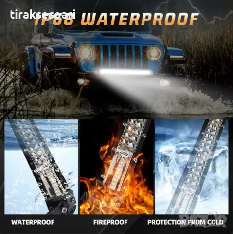 НОВ МОДЕЛ 70 cm 240W 12D ULTRASLIM LED BAR в комплект с окабеляване, снимка 5 - Аксесоари и консумативи - 49680567