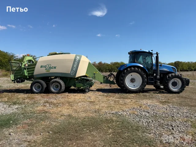 New Holland T7050 + Krone BigPack 1290 XC, снимка 2 - Селскостопанска техника - 56335472