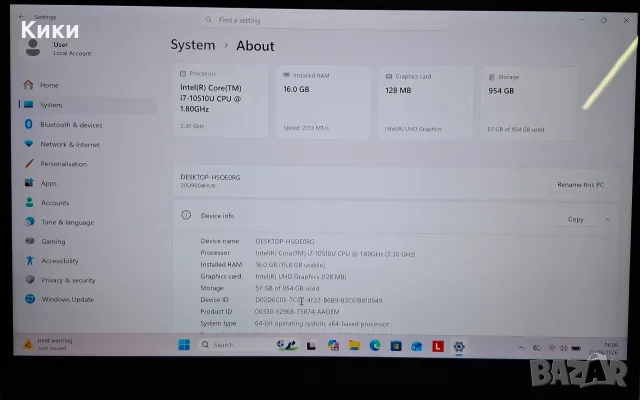 Lenovo ThinkPad X1 Carbon Gen 8 ☆ 4K ☆, снимка 7 - Лаптопи за работа - 55752498