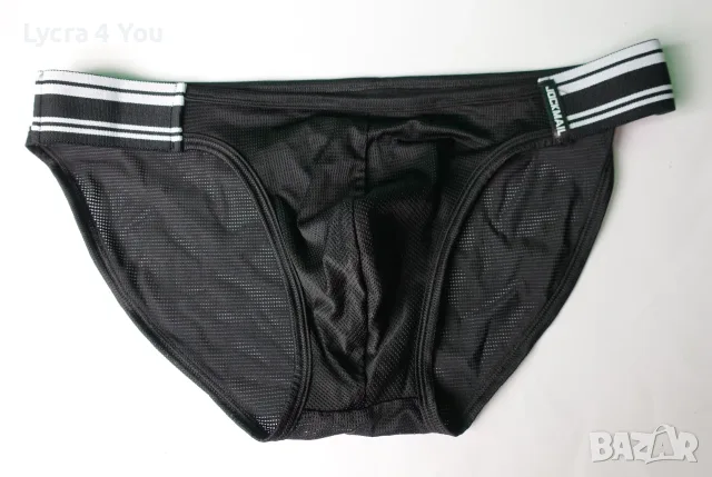 Jockmail XL черни мрежести слипове, снимка 5 - Бельо - 56319414