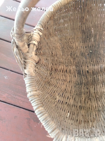Кошница много стара 45,25см, снимка 2 - Антикварни и старинни предмети - 51769812