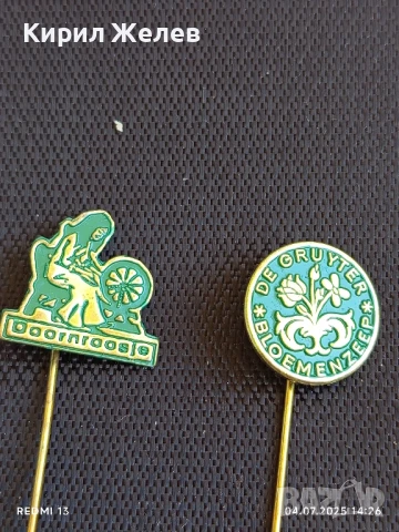 Две редки значки СПЯЩАТА КРАСАВИЦА и ВРЕТЕНО,DE GRUYTER цветя и букети ХОЛАНДИЯ 26215