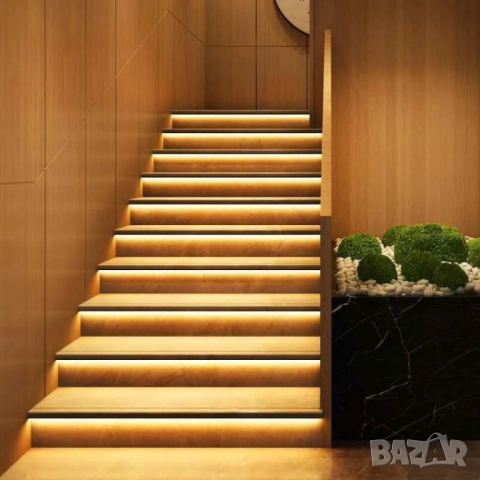 Интелигентен LED контролер със сензор за движение за стълби, 32 канала, 12/24V, снимка 8 - Други стоки за дома - 52098161