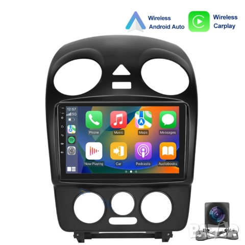 Мултимедия, Двоен дин, Volkswagen Beetle, 2004-2010, Андроид, Навигация, 2DIN, плеър, екран Android, снимка 3 - Аксесоари и консумативи - 51949728