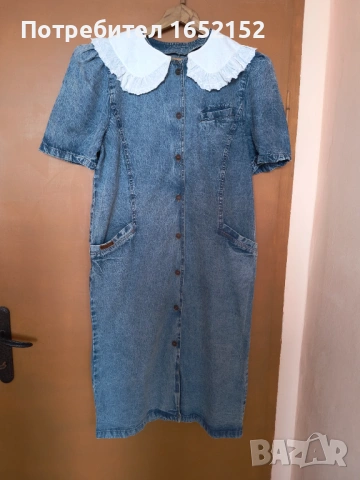 Дънкова рокля , снимка 4 - Рокли - 49789612