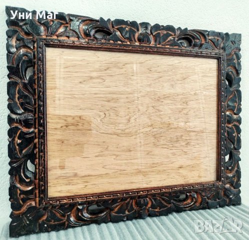 Голяма дървена рамка за портрет, картина, гоблен, декорация, подарък, украса 40×50, снимка 1 - Декорация за дома - 34946422
