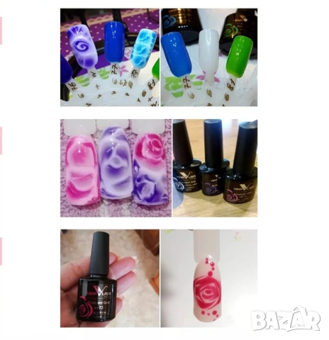  Venalisa Blossom Gel Uv&Led гел лак "Мокро в Мокро" , снимка 3 - Продукти за маникюр - 23716125