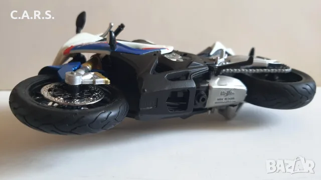 BMW S 1000RR Sports Bike Maisto - Мащаб 1:12, снимка 8 - Коли, камиони, мотори, писти - 55787853