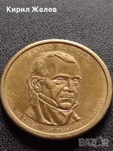 Възпоменателна монета 1 долар JAMES K. POLK 11 президент на САЩ (1845-1849) за КОЛЕКЦИЯ 38108, снимка 4 - Нумизматика и бонистика - 40765964