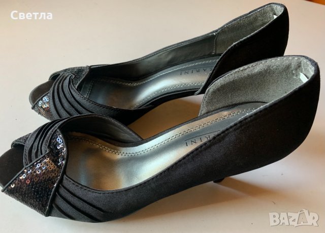 Обувки, официални, Lazzarini, сатен, № 38-39, снимка 5 - Дамски елегантни обувки - 24103296