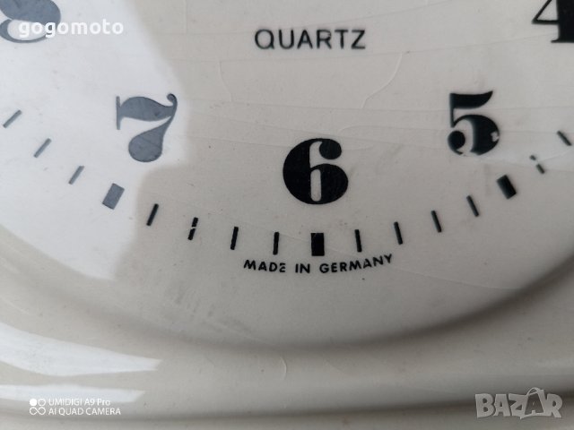 ПОРЦЕЛАНОВ, Стар, арт, винтидж, ретро, старинен порцеланов часовник KIENZLE, made in Germany, снимка 3 - Стенни часовници - 40699511