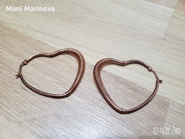 Обеци Сърца, снимка 2 - Обеци - 31182227