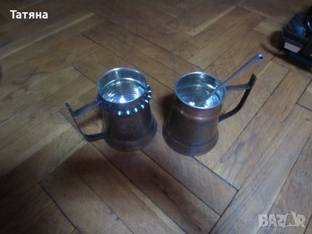  /старинен/съд за вино/декантер; тава за сладко/бакър/ ХАЛБА /МЕСИНГ/, снимка 16 - Сервизи - 37817662