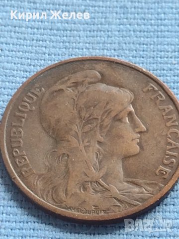 Рядка монета 5 сентима 1907г. Франция Трета република за КОЛЕКЦИОНЕРИ 30392, снимка 5 - Нумизматика и бонистика - 42685699