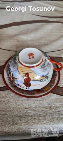 уникална порцеланова чаша с чинийка за чай кафе,мляко, , снимка 3 - Чаши - 51871683