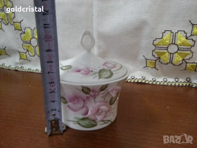 Български костен порцелан Бононя захарница , снимка 7 - Антикварни и старинни предмети - 42144910