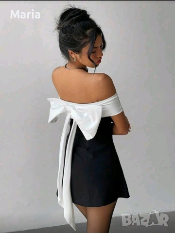 Елегантна секси рокля с панделка, снимка 3 - Рокли - 54231813