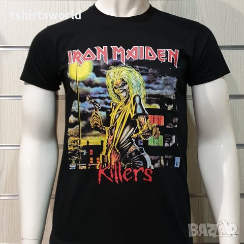 Нова мъжка тениска с дигитален печат на музикалната група IRON MAIDEN - KILLERS, снимка 7 - Тениски - 37106941